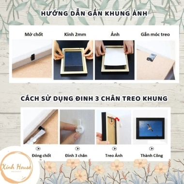 Khung ảnh treo tường bộ 11 khung KA1.105m2 – In ảnh theo yêu cầu, giá 75.000đ, khung tranh giá rẻ 6