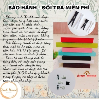 Khung ảnh treo tường bộ 11 khung KA1.105m2 – In ảnh theo yêu cầu, giá 75.000đ, khung tranh giá rẻ 8