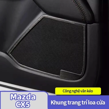 Khung bảo vệ còi cửa Mazda CX5 2.017-2.026 - Titan đen thép không gỉ