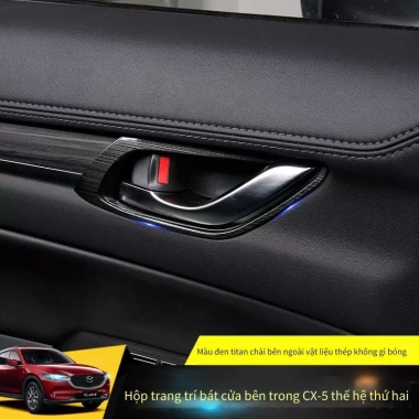 Khung Cửa Bên Trong Mazda CX5 2.017‑2.026 Thép Không Gỉ Đen Titan – Giá 360.800 VND 2
