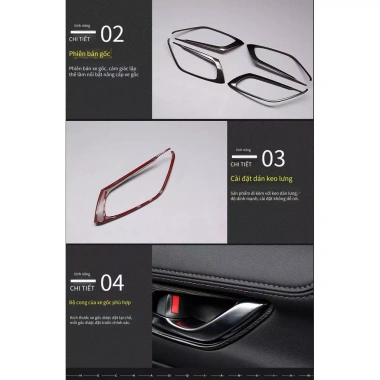 Khung Cửa Bên Trong Mazda CX5 2.017‑2.026 Thép Không Gỉ Đen Titan – Giá 360.800 VND 7
