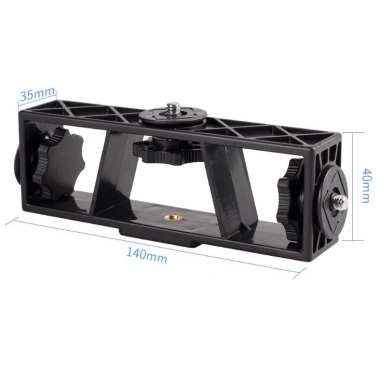 Khung gắn đa điện thoại, thiết bị lên tripod - Giá 45.000đ, ổn định, dễ lắp đặt