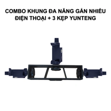Khung gắn đa điện thoại, thiết bị lên tripod - Giá 45.000đ, ổn định, dễ lắp đặt