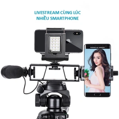 Khung gắn đa điện thoại, thiết bị lên tripod - Giá 45.000đ, ổn định, dễ lắp đặt