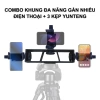 Khung gắn đa điện thoại, thiết bị lên tripod - Giá 45.000đ, ổn định, dễ lắp đặt 7