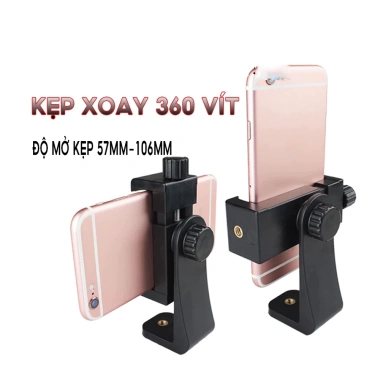 Khung Kẹp Giá Đỡ K36V Xoay Vít Vặn – Gắn Điện Thoại Trên Tripod Livestream, Giá 15.000₫ (Giảm từ 19.500₫) 5