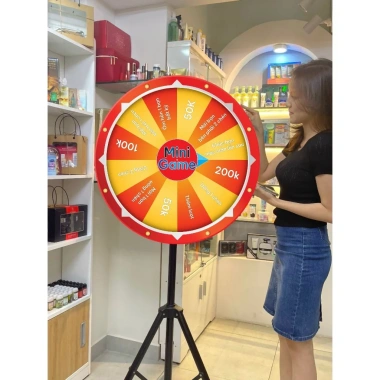 Khung Nặng Vòng Quay Trúng Thưởng D80cm/60cm - Mini Game Tất Niên, Vòng Quay May Mắn Tiệc, Giá Ưu Đãi 734k