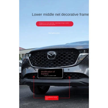 Khung trang trí lưới dưới Mazda CX5 2.023 23‑26 - Dải lưới CX5 chuyên dụng, giảm giá mạnh 6