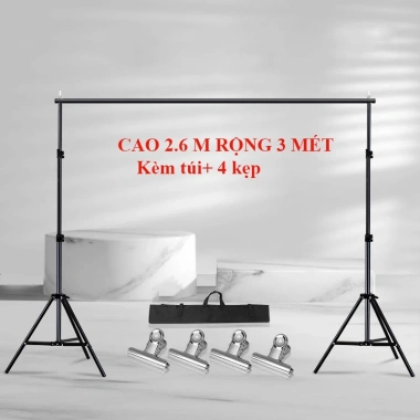Khung treo chữ U rộng, chụp ảnh, quay video livestream, tặng 4 kẹp + túi, 424.999đ
