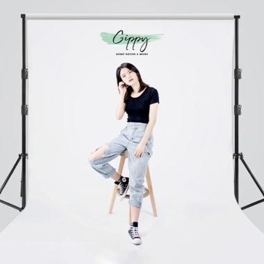 Khung treo phông di động 2m 3m kèm túi đựng livestream lookbook Gippy Decor 300k