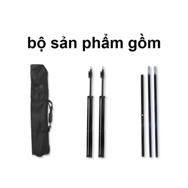 Khung treo phông di động 2m 3m kèm túi đựng livestream lookbook Gippy Decor 300k