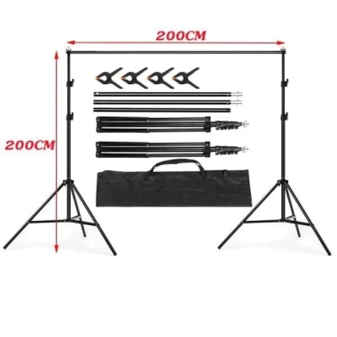 Khung treo phông nền U size rộng – Chụp ảnh, quay video, lookbook, livestream, tặng 4 kẹp + túi, giá 196.460₫
