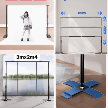 Khung treo phông V2 gấp gọn kiểu mới, tách nền, hỗ trợ livestream và quay sản phẩm, độ bền cao, dễ lắp đặt, giảm còn 399.000đ 4 Khung treo phông V2 gấp gọn kiểu mới, tách nền, hỗ trợ livestream và quay sản phẩm, độ bền cao, dễ lắp đặt, giảm còn 399.000đ 4