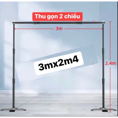 Khung treo phông V2 gấp gọn kiểu mới, tách nền, hỗ trợ livestream và quay sản phẩm, độ bền cao, dễ lắp đặt, giảm còn 399.000đ 5 Khung treo phông V2 gấp gọn kiểu mới, tách nền, hỗ trợ livestream và quay sản phẩm, độ bền cao, dễ lắp đặt, giảm còn 399.000đ 5