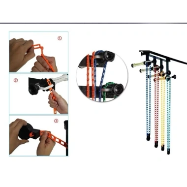 Khung treo phông xích trục 1+2+3+4 dài 3m - Trục kéo tay, ống nhôm, giá ưu đãi 950.000 6