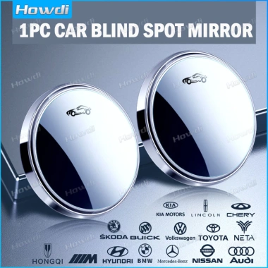Khung Tròn Lồi Gương Điểm Mù An Toàn Lái Xe Góc Rộng 360 độ Có Thể Điều Chỉnh Gương Chiếu Hậu Trong Suốt