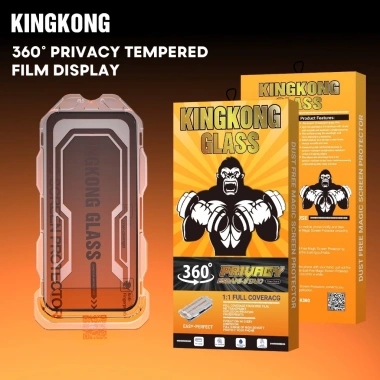 KHUNG TỰ DÁN Kính Cường Lực KINGKONG K360 chống nhìn trộm, chống vỡ, bảo mật iPhone 11-17 - 39.000₫ 2