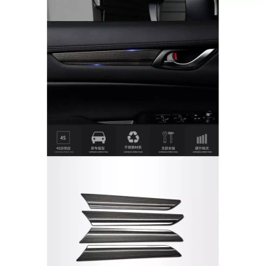 Khung viền cửa Mazda CX5 2.017-2.026 Titan đen thép không gỉ - Giá chỉ 401.500₫