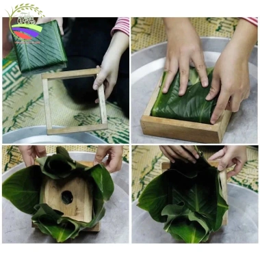 Khuôn bánh chưng vuông thông minh - Gỗ tự nhiên an toàn, giá 60.800 còn 47.500 8