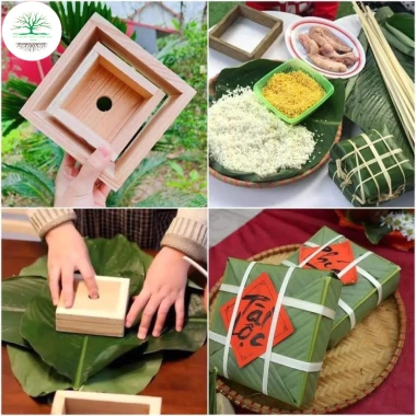 Khuôn Bánh Chưng Vuông Thông Minh - Gỗ Tự Nhiên, Đánh Giá Cao, Giá Chỉ 47.000đ 5