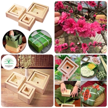 Khuôn Bánh Chưng Vuông Thông Minh - Gỗ Tự Nhiên, Đánh Giá Cao, Giá Chỉ 47.000đ 6