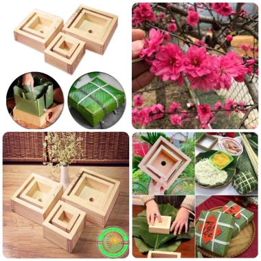 Khuôn bánh chưng vuông thông minh gỗ tự nhiên - Giá ưu đãi 47.000đ (giảm từ 59.690đ) 7 Khuôn bánh chưng vuông thông minh gỗ tự nhiên - Giá ưu đãi 47.000đ (giảm từ 59.690đ) 7