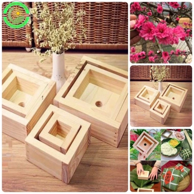 Khuôn bánh chưng vuông thông minh gỗ tự nhiên - Tiết kiệm không gian, giá 47.000 VND 9 Khuôn bánh chưng vuông thông minh gỗ tự nhiên - Tiết kiệm không gian, giá 47.000 VND 9
