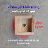 Khuôn bánh trưng vuông thông minh gỗ tự nhiên, kích thước chuẩn, bày đĩa Tết đẹp 4