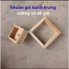 Khuôn bánh trưng vuông thông minh gỗ tự nhiên, kích thước chuẩn, bày đĩa Tết đẹp 7