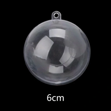Khuôn Bom Tắm Hình Tròn Nhựa Trong Suốt Đổ Đầy - Trang Trí Cây Thông Giáng Sinh 10