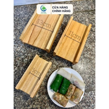 Khuôn cuốn chả giò nem rán gỗ tự nhiên - Dụng cụ cuốn nhanh, tiện lợi, chỉ 32.449₫