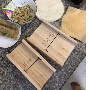 Khuôn cuốn nem gỗ tự nhiên, dễ làm giò chả, cuốn nếp đẹp, giảm giá 45k