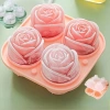 Khuôn Đá Viên Silicone 4 Lưới Hình Hoa Hồng - Tạo Đá Lạnh Sáng Tạo, Giá Ưu Đãi 26.400₫