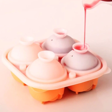 Khuôn Đá Viên Silicone 4 Lưới Hình Hoa Hồng - Tạo Đá Lạnh Sáng Tạo, Giá Ưu Đãi 26.400₫