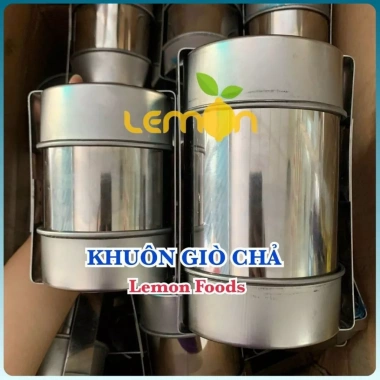 Khuôn giò chả inox cao cấp 500g-1Kg - làm giò nhanh, giá chỉ 63.000 VND