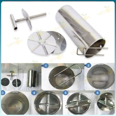 Khuôn giò chả inox cao cấp 500g-1Kg - làm giò nhanh, giá chỉ 63.000 VND