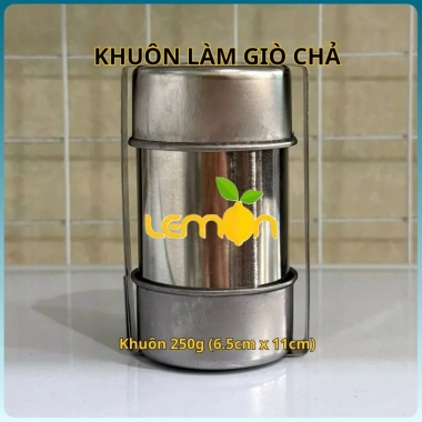 Khuôn giò chả inox cao cấp 500g-1Kg - làm giò nhanh, giá chỉ 63.000 VND