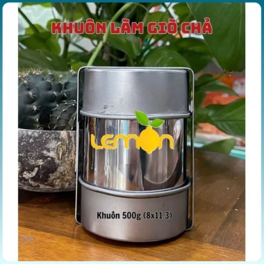 Khuôn giò chả inox cao cấp 500g-1Kg - làm giò nhanh, giá chỉ 63.000 VND