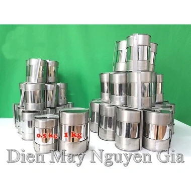 Khuôn Giò Inox Bóng 0.5kg-1kg - Khuôn Tròn Đa Năng Làm Chả Lụa Tại Nhà, Giá 55.000 VND