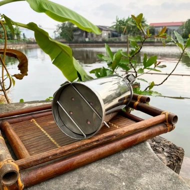 Khuôn giò tròn inox 304 2kg - Cao 25cm, Đường kính 11cm, Bền chắc, Dễ sử dụng, Giá ưu đãi 265k 5