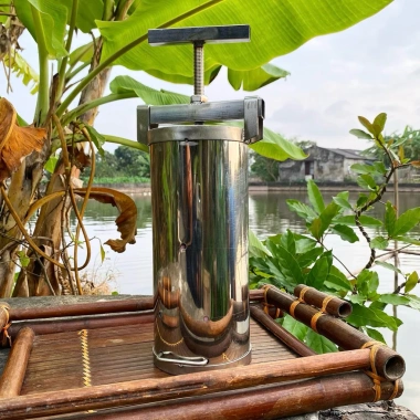 Khuôn giò tròn inox 304 2kg - Cao 25cm, Đường kính 11cm, Bền chắc, Dễ sử dụng, Giá ưu đãi 265k 10