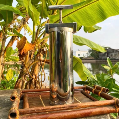 Khuôn giò tròn inox 304 3kg – Cao 32cm, Đường kính 11cm, Dễ dùng, Giá 285k 2