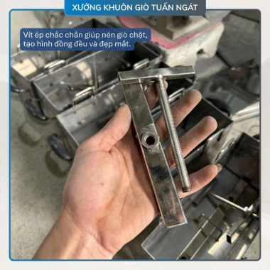 Khuôn giò xào inox 430 cao cấp chữ nhật 3kg - ép chặt, bền chắc, giá ưu đãi 525k