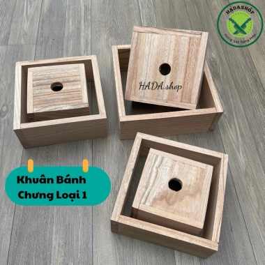 Khuôn gỗ gói bánh chưng vuông cao cấp loại 1 - Tiện lợi, tặng lạt gói bánh, giá chỉ 40.000₫ 5