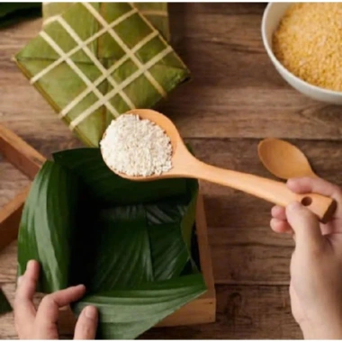 Khuôn gói bánh chưng gỗ thông minh kèm dây gói bánh - Tiện lợi, giá 40.000₫