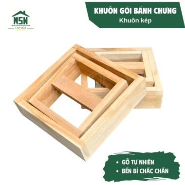 Khuôn Gói Bánh Chưng Gỗ Tự Nhiên Đa Kích Thước Đơn & Kép, Dễ Gói, Giá Ưu Đãi 19.600₫ 3 Khuôn Gói Bánh Chưng Gỗ Tự Nhiên Đa Kích Thước Đơn & Kép, Dễ Gói, Giá Ưu Đãi 19.600₫ 3