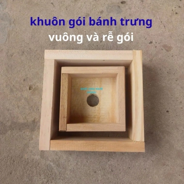 Khuôn gói bánh chưng vuông gỗ tự nhiên - Dễ dùng, nhẹ, giá ưu đãi 53.900 VND