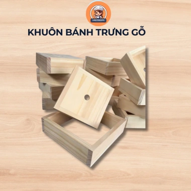 Khuôn gói bánh trưng vuông LONGTESHOP12 gỗ tự nhiên an toàn - 40.000₫