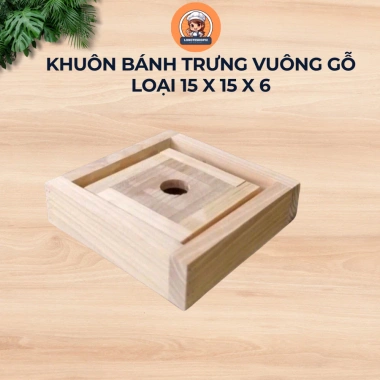 Khuôn gói bánh trưng vuông LONGTESHOP12 gỗ tự nhiên an toàn - 40.000₫