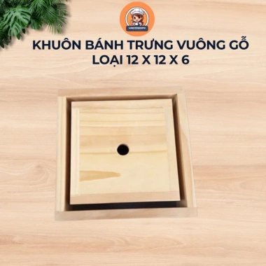 Khuôn gói bánh trưng vuông LONGTESHOP12 gỗ tự nhiên an toàn - 40.000₫